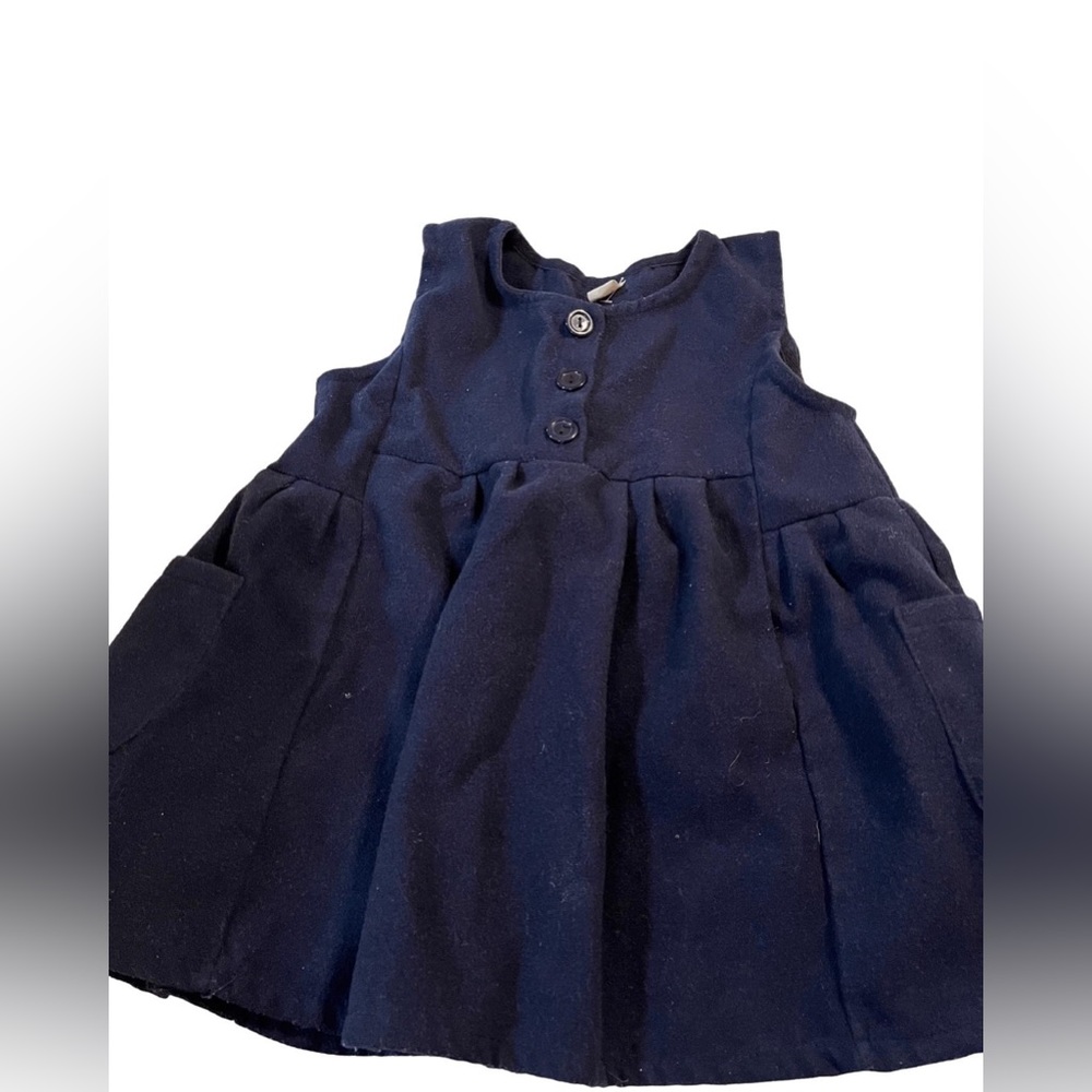 GIRLS NAVY BLUE FLEECE JUMPER